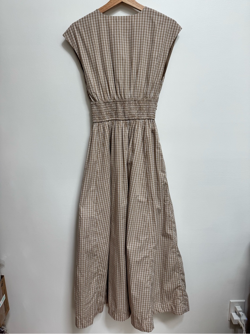 Abercrombie & Fitch Twist Front Gingham Plaid Maxi Dress Women’s XS Summer Party - Picture 8 of 15
